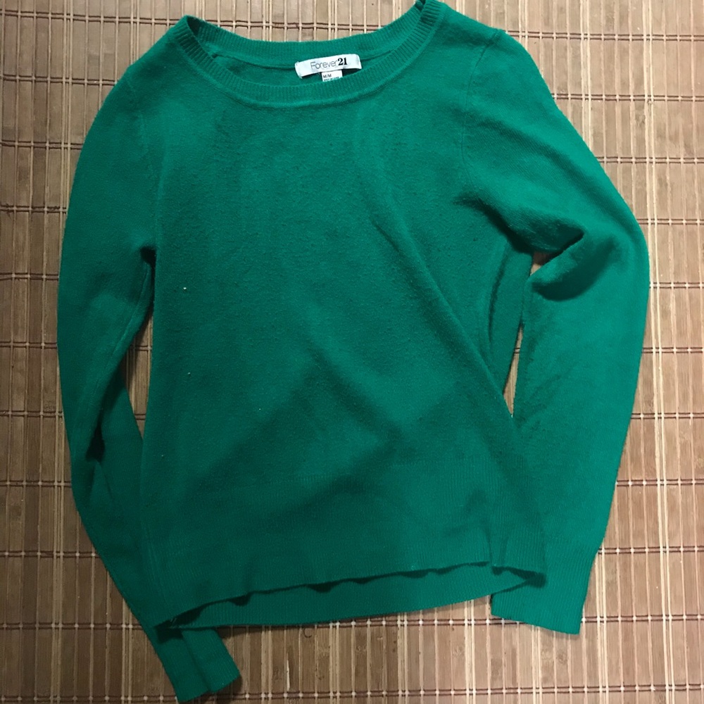 Forever 21 Emerald Green Sweater size medium